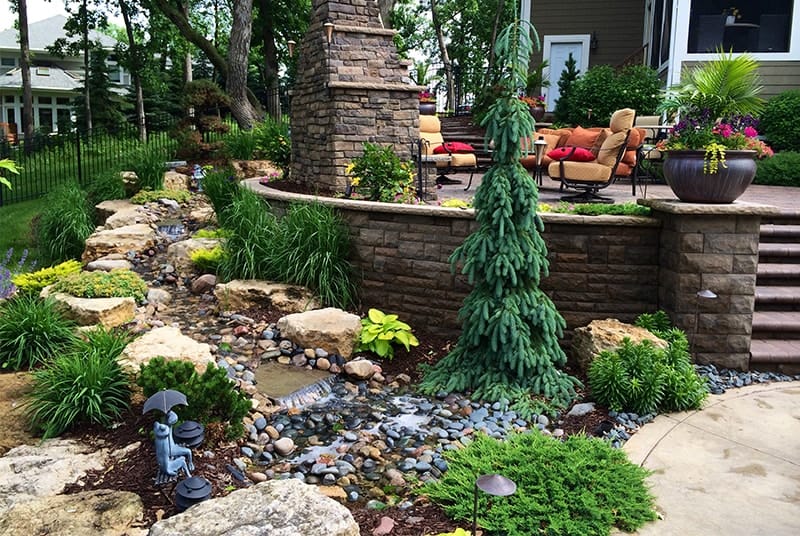 High end landscape water features from Heins Nursery