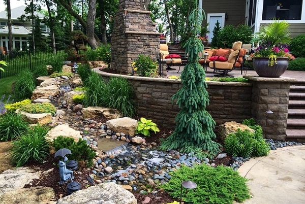 High end landscape water features from Heins Nursery