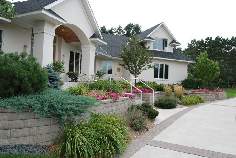 High end landscape retaining walls from Heins Nursery