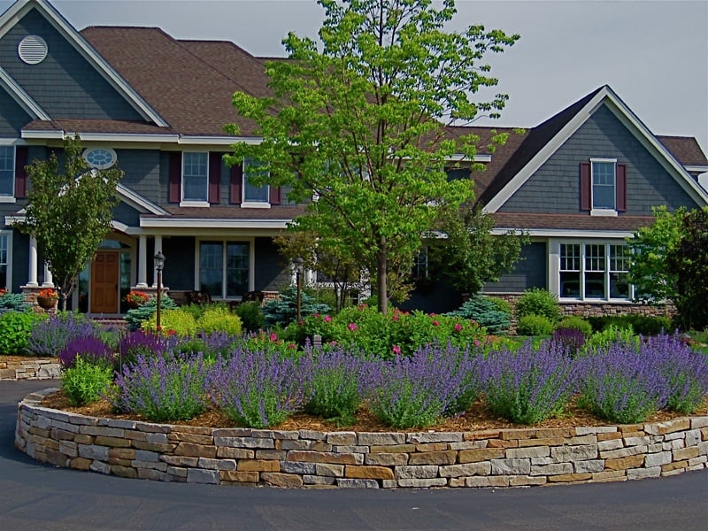 High end landscape retaining walls from Heins Nursery